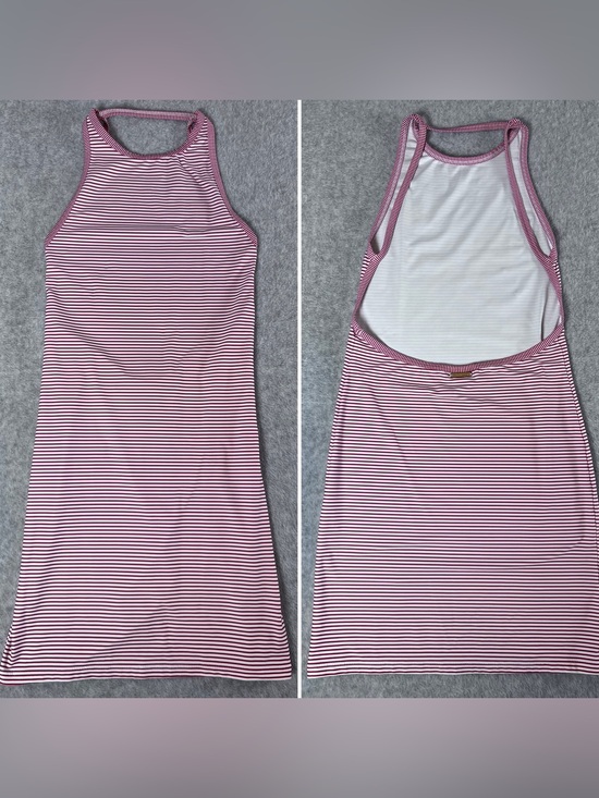 Vince Camuto Other - Vince Camuto Swim Dress Low‎ Cut Back Red White Stripes Size Small